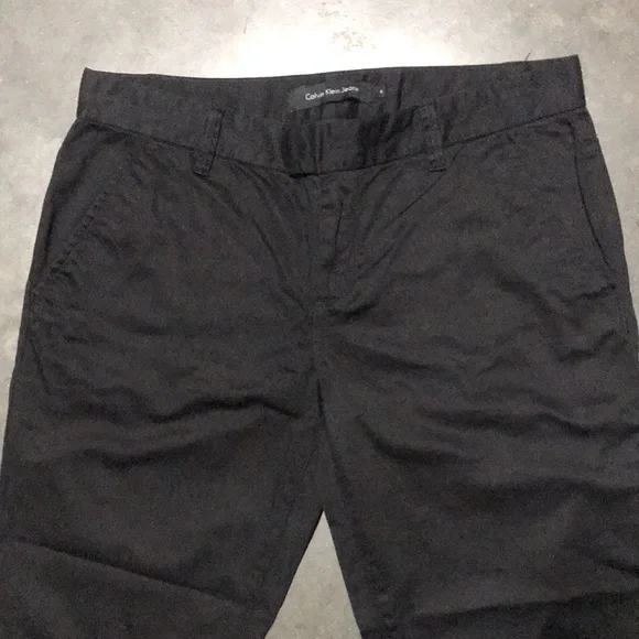Calvin Klein Jeans black crop pants size 6 - Picture 2 of 9